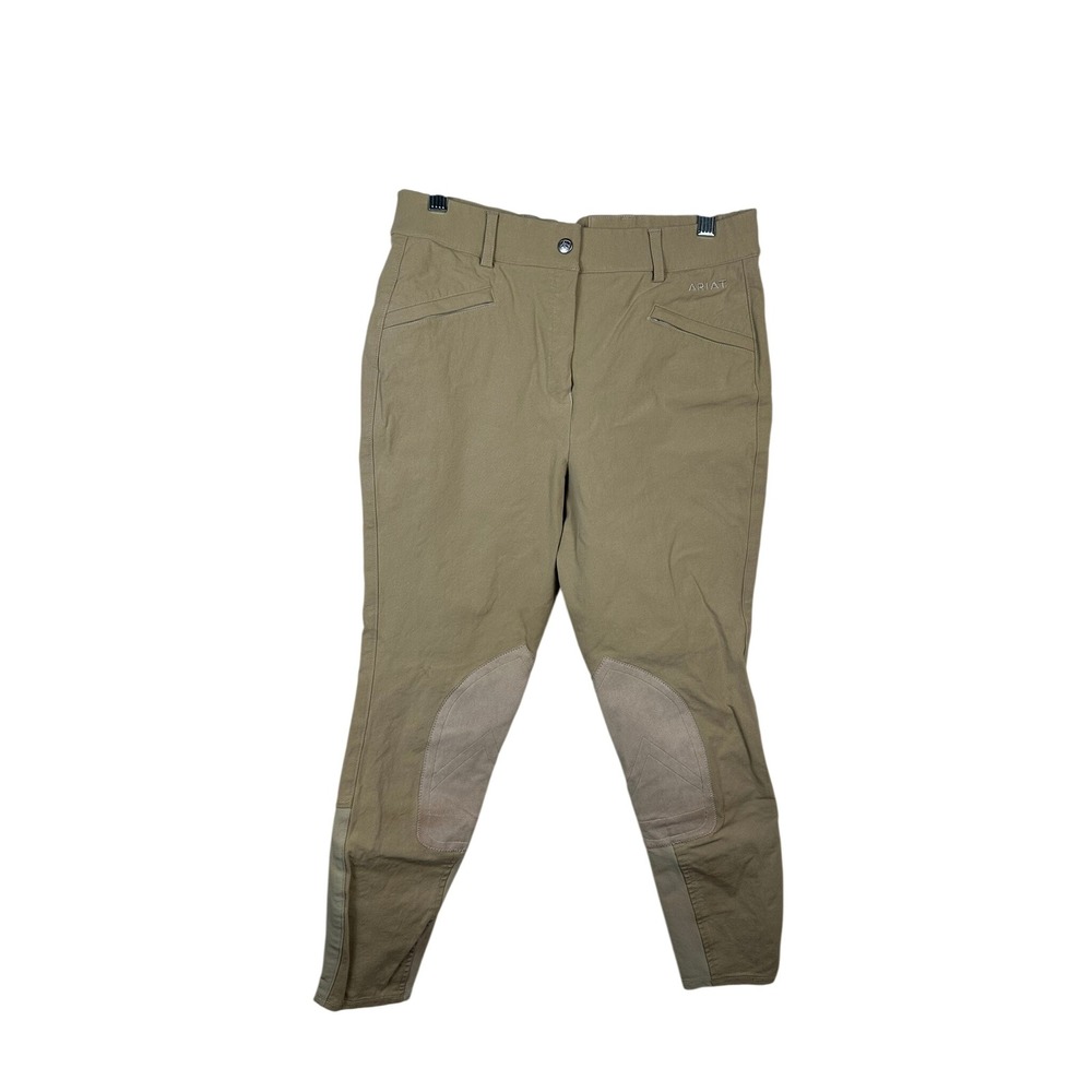 Ariat Breeches Women 30L Tan Good Knee Patch Equestrian Riding Pants
